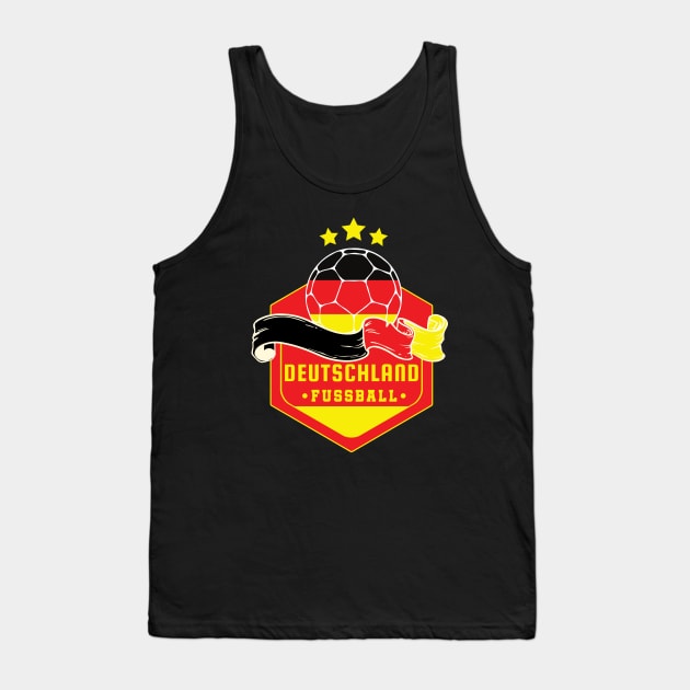 Deutschland Fussball Tank Top by footballomatic